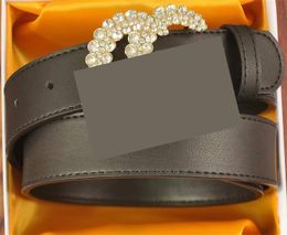 Ceinture de créateur en strass pour femmes et hommes, ceintures en cuir de luxe, plaqué or noir, ceinture décontractée, cintura, ceintures en cristal de mode pour femmes de styliste