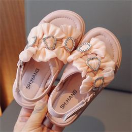 Strass enfants sandales plates été enfants mode doux sport sandale bébé filles chaussures en cuir tout-petits infantile Chaussure
