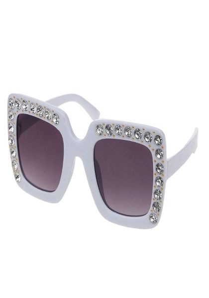 Lunettes de soleil enfants strass lunettes de soleil carrées enfants bébé lunettes de soleil garçons filles Feminino 95AB6789967