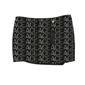 Strass Brief Rok Vrouwen Sexy Korte Rokken Zomer Club Party Rok Designer Letters Mini Rokken