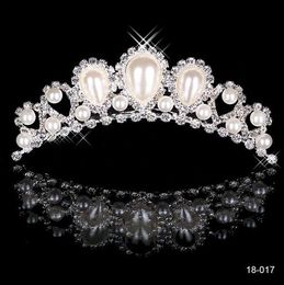 Strass Parels Kronen Jewelries Goedkope Bridal Tiara's Bruiloft Bruidsmeisje Haaraccessoires HoofdePieces Haarband voor Bruiden HT144