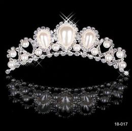 Pearas de dhinestone Crowns Jewelries Tiaras nupciales Baras Farty de la boda Accesorios para el cabello Banda para el cabello para novias H3810318