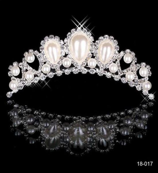 Rhingestone Pearls Crowns Jewelries Cheap Bridal Tiaras Party Party Bridesmaid Accessoires Accessoires Coiffures Hair For Brides H4973126