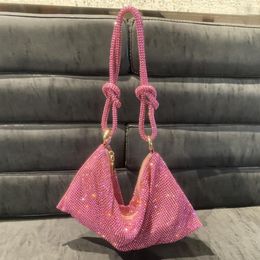 Strass Portemonnee Sparkly Tas Zilveren Diamanten Portemonnees voor Vrouwen Upgrade Avond Prom Strass Handtas Hobo Bag293d