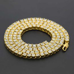 Bracelet de Tennis en strass pour hommes, Style Hip-Hop, en diamant simulé, bijoux scintillants, cadeau en or et argent, Punk, 2448