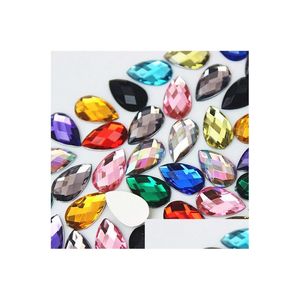 Strass 300 pièces 8x1m cristal Ab goutte applique mélange couleur cristaux pierres acrylique Strass perles pour bricolage vêtements artisanat Zz762 livrer Dh78M