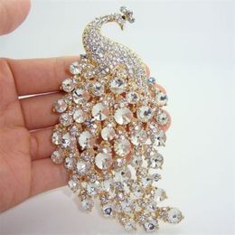 Streuvels Peacock broches voor luxe kledingaccessoires voor dames elegante banket bruiloft sieraden vrouwelijke pin