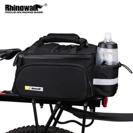 Rhinowalk Bicycle Bag MTB Bike Rack Trunk Pannier fietsen multifunctionele grote capaciteit reizen met regenhoes 240416