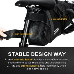 Rhinowalk Bicycle Saddle Bag Volledige waterdichte MTB Road Bike Cycling Achterpakket Pannes 5L/10L/13L Tail Seat Bag Bike Accessories