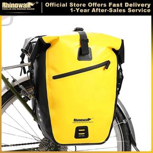 RHINOWALK sac de vélo étanche 20L 27L sac de vélo de voyage panier vélo support arrière siège arrière sacs de coffre sacs de vélo sacoches 231220