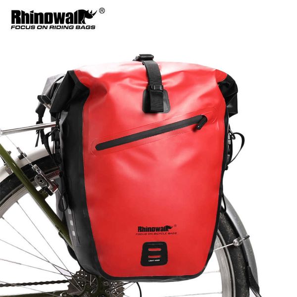 RHINOWALK étanche vélo voyage cyclisme 27L support arrière siège arrière coffre sacs de vélo sacoches 0201
