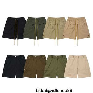 Rhode High Street Rhudes Nieuwe Zomer Heren Casual Werkkleding Geborduurde Shorts Veelzijdige Losse Trendy Sport Capri