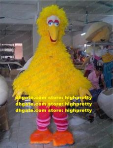 Disfraz de mascota de pájaro grande amarillo de ruibarbo, traje de personaje de dibujos animados para adultos, traje de fiesta, fiesta dura, gracias Will zz7859