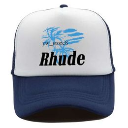 Rhude Ball Caps Modemerk Rhude Hat Bedrukt Amerikaanse vrachtwagenhoed Lente en zomer Koppels Veelzijdige zonneklephoed Vrije tijd Sport Baseballcap Ontwerper Rhude 1910