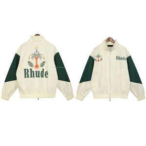 Rhude Brand Design Men Jackets printemps d'été à manches longues à manches à manches à manches longues US SIZE S-XL