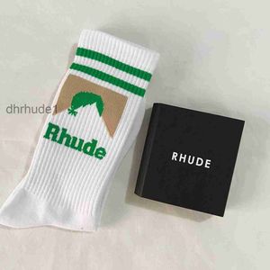 Rhude Fashion Socks Men Women Sock Designer Luxe Hoogwaardige Pure katoenen comfort Deodorisatie absorbeert zweet