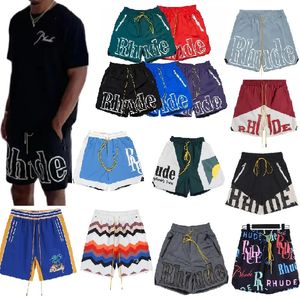 Rhude Quinto Shorts Suit Pantalones Sportswear Sportswear Fashion Fashion Fashion Fashion Popular Summer Men's Fiess Shorts