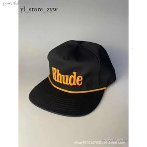 Rhude Hoed 2024 Modeontwerper Hoeden Ball Caps Luxe Klassieke Rhude Baseball Cap Heren Dames 1 1 Kwaliteit Groen Rood Lanvin Hoed Geel Blauw Zwart Verstelbare Hoed 3617