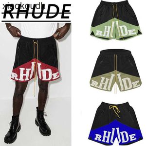 Rhude high -end designer shorts voor mode shorts heren heren zomer knie high street sport casual oversized basketbal capris met 1: 1 originele labels