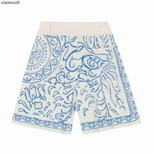 Rhude high-end designer shorts voor zomermode en trendy high-street nieuwe cashew flower flower breakstring shorts unisex batch met 1: 1 originele labels