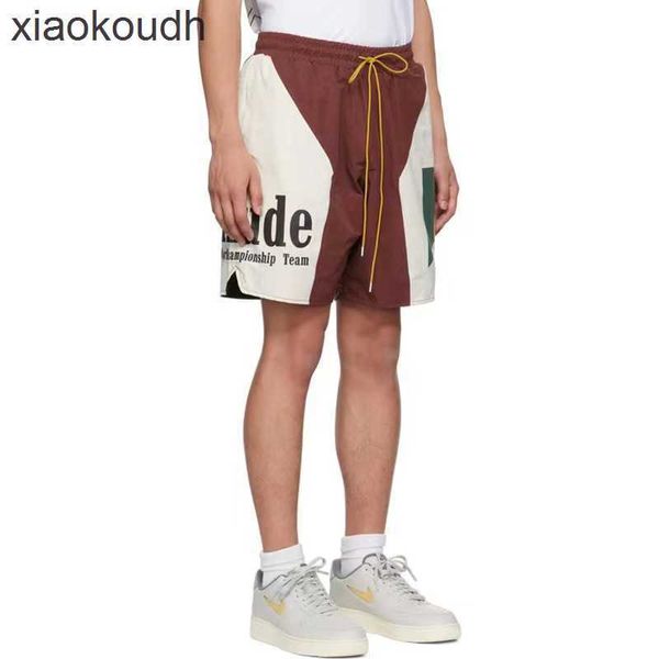 RHUDE HIGH END DESCRIRS Shorts pour Trend New Sports Shorts For Mens Sum Basketball Casual Sports Running Street Shorts avec 1: 1 Étiquettes originales