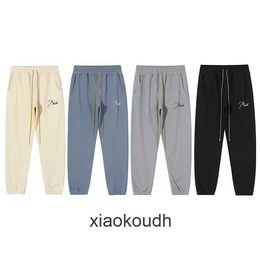 Rhude high -end designer broek voor geborduurde brievenbroek en veelzijdige high street Drawring Sports Casual Pants Men met 1: 1 originele labels
