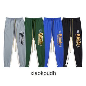 Rhude high-end designer broek voor trendy brief bedrukte hiphop casual broek met 1: 1 originele labels