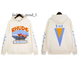 Rhude Hoodie Designer Hoodie Rhude Heren Hoodie Letter Print Losse Lange Mouw Hoodies Mode Sport Hoodie voor Mannen Vrouwen Top Kwaliteit Mode Merk Sweatshirt 8700