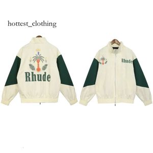 Rhude Jackets Mens Jacket Designer Sports Pak Jumper Rhude Jackets Fashion Man Brand Kleding Us Size S-XL Rhude 1239 1001