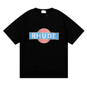 rhude marque de luxe rhude chemise hommes t-shirts designer hommes chemise hommes shorts imprimé blanc noir s m l xl rue coton mode jeunesse hommes t-shirts tshirtVOJP