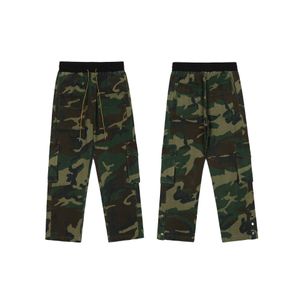 Rhude Pantalons pour hommes 2024 Designer Rhude camouflage hommes et femmes amoureux décontracté lâche et polyvalent pantalons décontractés salopette