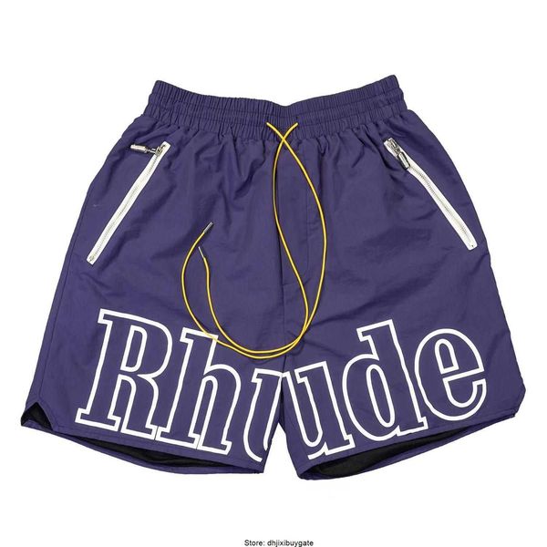 Rhude para hombres Short Gym Shorts Diseñador Casual Swimshorts Swimwear Men Swim Beach Summer Sport Fashion Boy Basketball