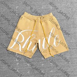 RHUDE MENS Shorts Designer Short pour hommes sets pantalons de survêtement Rhude lâche confortable homme plage Pantal