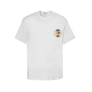 Rhude Hommes T-shirt Designer Chemises Surdimensionné Graphique Tee Sunset Beach Été Court Seelve Casual En Plein Air Hip Hop Streetwear US Taille Européenne