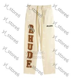 Rhude Pants Designer Pants Rhude Pants Men Designer Sweatpants Men Women Casual Heatpants Fitness broek Heren Track Joggers broek 8054