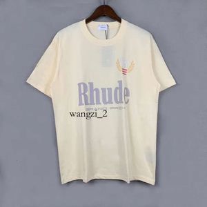 RHUDE Shirt Designers Mens Rhude T-shirt broderie T-shirts pour les tops pour hommes d'été