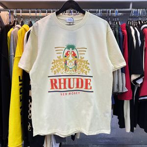 chemise de rhume à manches courtes créateurs hommes chemises de rhude shorts féminins pantalons de survêtement