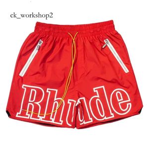 Rhude Short 24SS Sport en vrac Hip Hop Designer Shorts Summer Fashion Beach Pantalons Hig Quality Street Wear Blue Black Black Papt Pantal