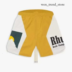 Rhude Short Basketball Shorts pour hommes Fi Beach Short Running Pantal