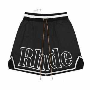 Rhude Short Men Shorts Designer Brand Brand Breathable Casual Bestquality Pant Femmes Halfpats Us Size S-XL Z8MJ # TX4G