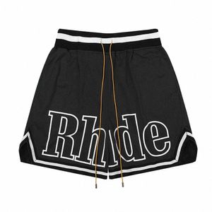 Rhude Short Men Shorts Designer Brand Pants Best-Cupuality Men Mujeres Mujeres Halfpats Us Size S-XL Z8MJ#