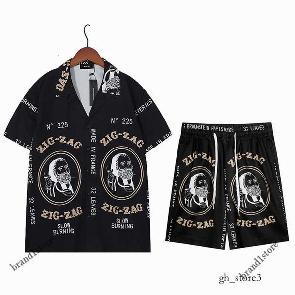 Rhude Shorts Brand THOCH THOCH Men's Luxurious Beach Set diseñador Cartas estampadas Rainbow Color de verano Cabeza de algodón Camiseta de vacaciones Camiseta de vacaciones Hawaiian 247