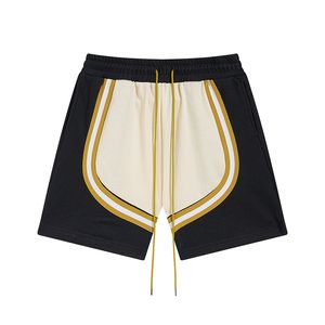 RHUDE Shorts Designer Short Rhude Mens Shorts Cotton Summer Basketball Sports Jogging Breathable Fashion Quarter Pantal