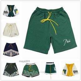 RHUDE Shorts Designers pour hommes Basketball Panel Court Swims Trunks Sweat Senna Flight Yachting Bottoms Acheter QJB6 JE9Y