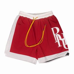 RHUDE Shorts Designers Mens Basketball Panel Panel Court Swimks Sweat Senna Flight Yachting Bottoms Wholesale Acheter 908