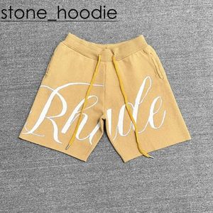 Rhude Shorts Designer Shorts voor heren Hoge kwaliteit Trcksuit Luxe straat Trendy broek Los en comfortabel Sprots Rhude Shorts Casual sneldrogende damesshorts 6767