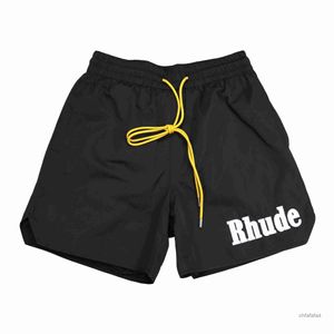 Rhude Shorts hommes Desinger court mode Sport pantalon femmes en cuir taille américaine S-xl GZK5