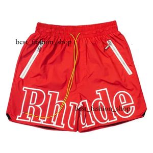 RHUDE Shorts Sport Mens Designer Men Short Men Set Pantals Tracksuit Fashion et confortable Soyez populaire 2024 Nouveau polyester Loose meilleure qualité 240