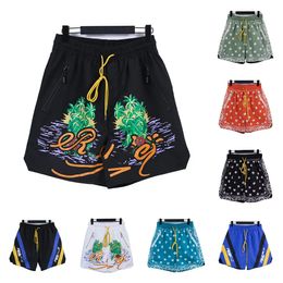 Rhude shorts de bain shorts de plage de créateurs shorts de créateurs pantalons de créateurs pour hommes shorts à cordon en spandex lettre tenue décontractée tenue quotidienne loisirs de plein air été