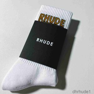 Rhude Socks Designer Men Socks Women Luxury Hoge kwaliteit Pure Cotton Comfort Merk Vertegenwoordiger Dodorisatie absorberen zweet